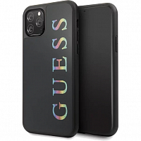 Чехол Guess Iridescent Multicolor Glitter для iPhone 11 Pro Max чёрный