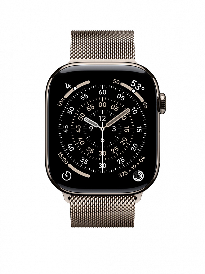 Часы Apple Watch Series 11 -  46mm титановые Milanese Black ML