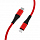 Кабель TFN 8pin (Lightning MFI) USB-TypeC нейлон (1 метр) красный