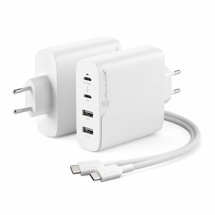 Сетевое зарядное устройство ALOGIC 4X100 Rapid Power 100W GaN Charger