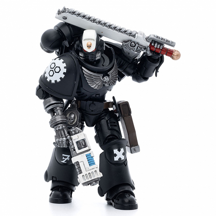Фигурка Warhammer 40K Iron Hands Assault Intercessors Sergeant Kalock 1:18