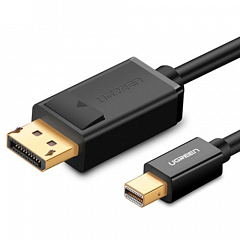 Кабель Ugreen MD105 MiniDisplayPort - DisplayPort (1,5 метра) чёрный (10477)