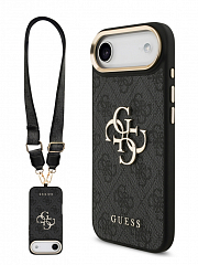 Чехол Guess Crossbody для iPhone Air с ремешком черный