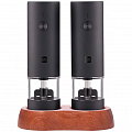 Набор из двух мини электрических мельниц для специй HuoHou Electric Mini Grinder Rechargable чёрный