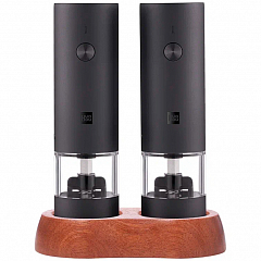 Набор из двух мини электрических мельниц для специй HuoHou Electric Mini Grinder Rechargable чёрный