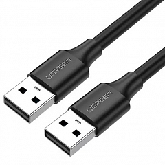 Кабель Ugreen US102 USB-A — USB-A Cable (3 метра) чёрный (30136)