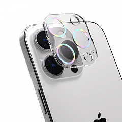 Защита камеры SwitchEasy MagEasy LensArmor Ultra-Thin Lens Protector для iPhone 15 Pro / Max радужная