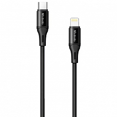 Кабель Mcdodo USB-C to Lightning PD 36W Color Series (1,2 метра) чёрный (CA-1862)