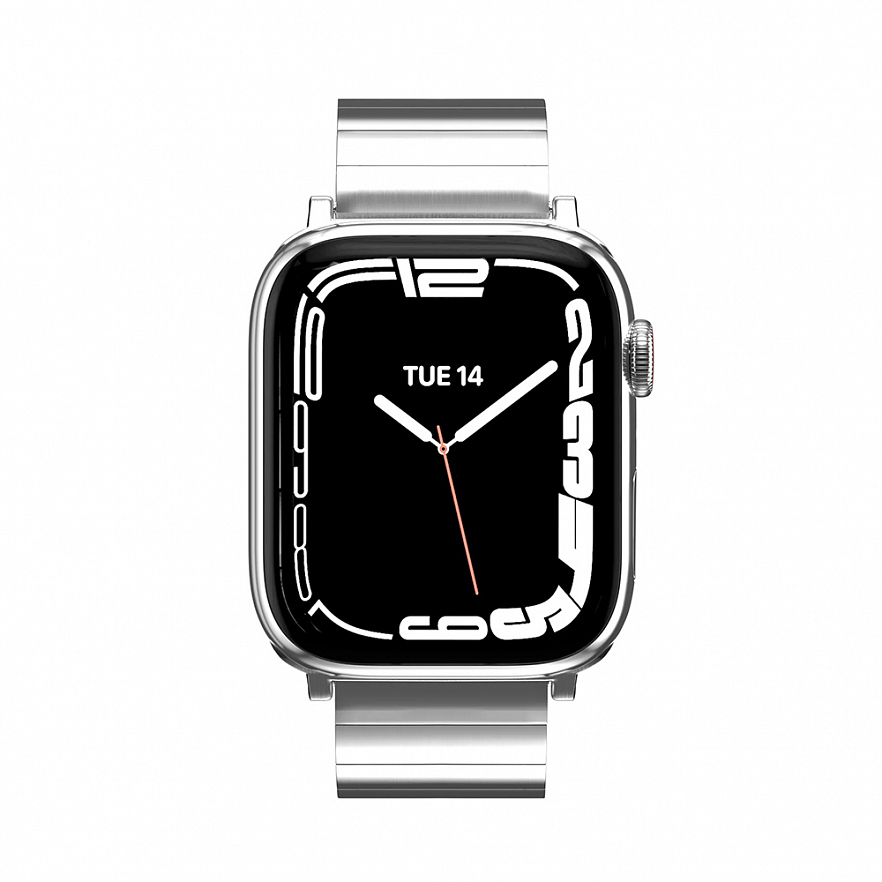 Ремешок MAGEASY Maestro M Magnetic Stainless Steel для Apple Watch 42/44/45/49 мм серебристый