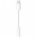 Переходник на наушники Apple Lightning to Headphone mini Jack 3.5 mm (AUX) белый