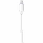 Переходник на наушники Apple Lightning to Headphone mini Jack 3.5 mm (AUX) белый