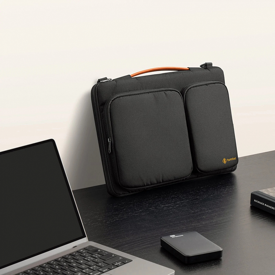 Сумка Tomtoc Defender Laptop Shoulder Bag A42 для ноутбуков 13-13.3"/Macbook Pro 13"/Air 13" чёрная (A42-C02D)