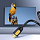 Кабель UGREEN HD101 (10115) HDMI Male To Male Round Cable (1 метр) жёлтый-чёрный