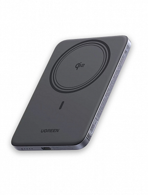 Внешний аккумулятор UGREEN PB580 (75984B) MagFlow Air Ultra-Slim 20W - 5000mAh  магнитный