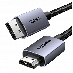 Кабель UGREEN DP125 (35843) DP - HDMI Male  4K@30Hz - 3 метра