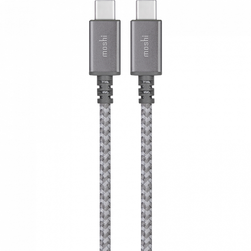 Кабель Moshi Integra USB-C to USB-C (2 метра) серый