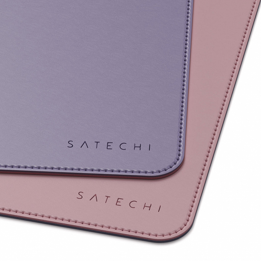 Коврик для мыши Satechi Dual Sided Eco-Leather Deskmate розовый / фиолетовый (ST-LDMPV)
