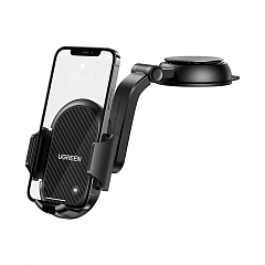 Автомобильный держатель UGREEN LP405 (20473) Waterfall-Shaped Suction Cup Phone Mount с присоской чёрный
