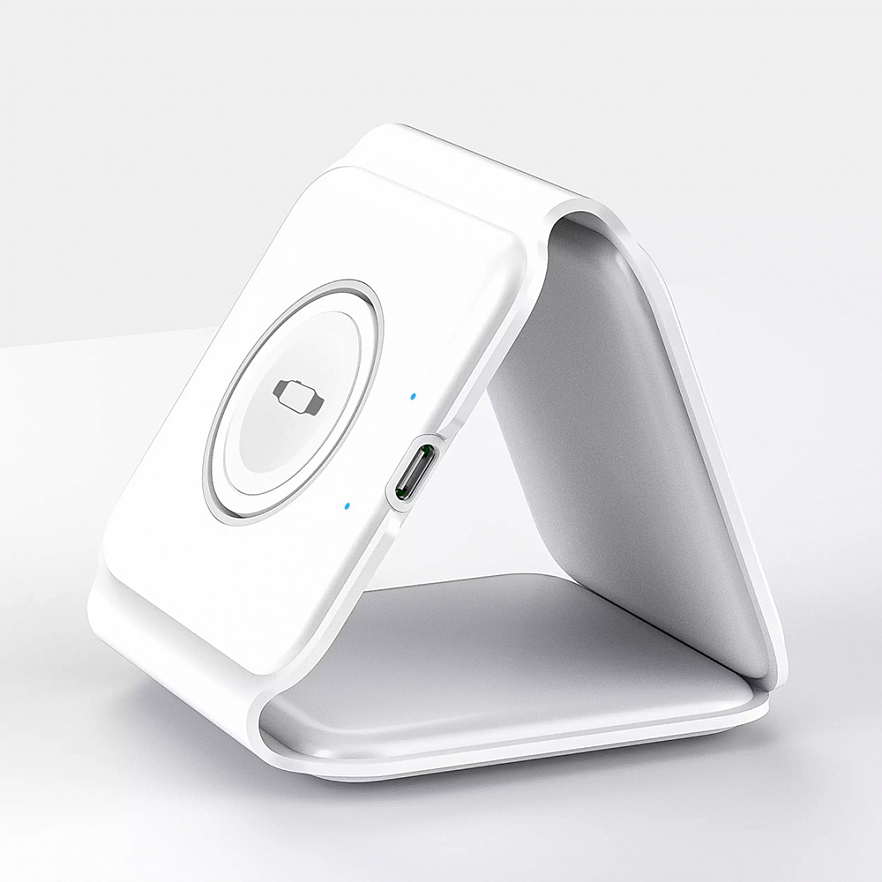 Беспроводное зарядное устройство WiWU Super Power Air 3 in 1 Wireless Charger 15W белое