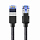 Кабель Ugreen NW153 (80429) CAT8 Shielded Round Braided Cable RJ45 (1 метр) чёрный