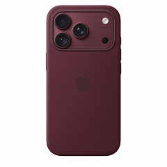 Чехол Silicone для iPhone 18 Pro с MagSafe (Burgundy)
