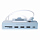 Мульти хаб Satechi USB-C Clamp Hub 1 x USB-C / 3 x USB-A  / SD / microSD для iMac (2021) голубой (ST-UCICHB)