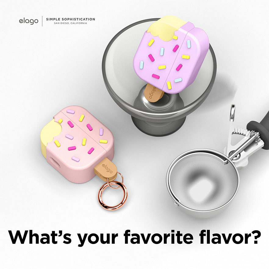 Чехол Elago Ice Cream Case для AirPods 3 розовый (Lovely Pink)