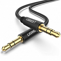Кабель Ugreen AV112 3.5 mm Male to 3.5 mm Male Cable (1 метр) чёрный (50361)