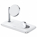 Беспроводное зарядное устройство Ugreen CD278 (50652) 3-in-1 Wireless Charger для iPhone/Apple Watch/Airpods белое