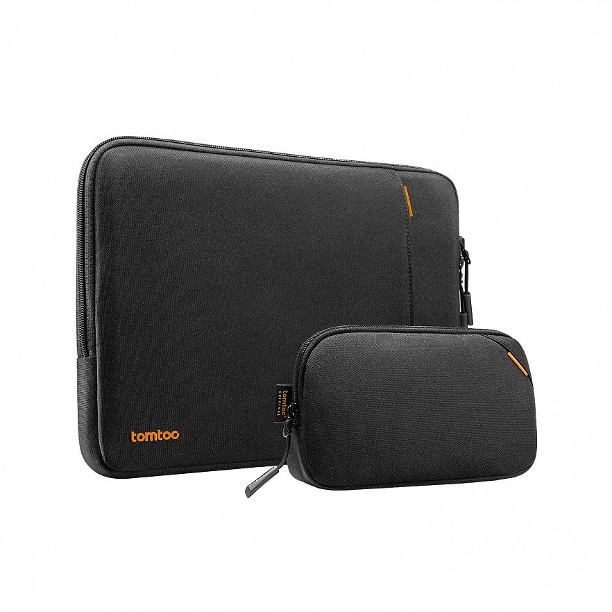 Набор чехлов Tomtoc Defender Laptop Sleeve Kit 2-in-1 A13 для ноутбуков 16" чёрный (Black)