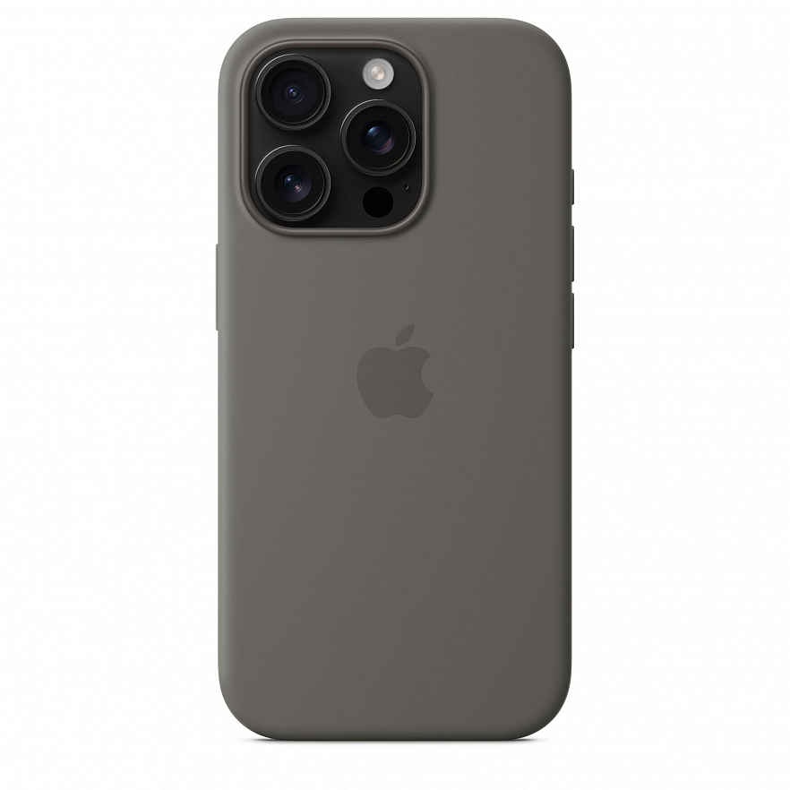 Чехол Apple MagSafe Silicone Case для iPhone 16 Pro Каменно-серый (Stone Gray)