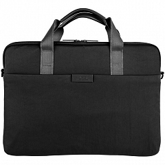 Сумка Uniq Stockholm Nylon Messenger Bag для ноутбуков 16" чёрная (Black)