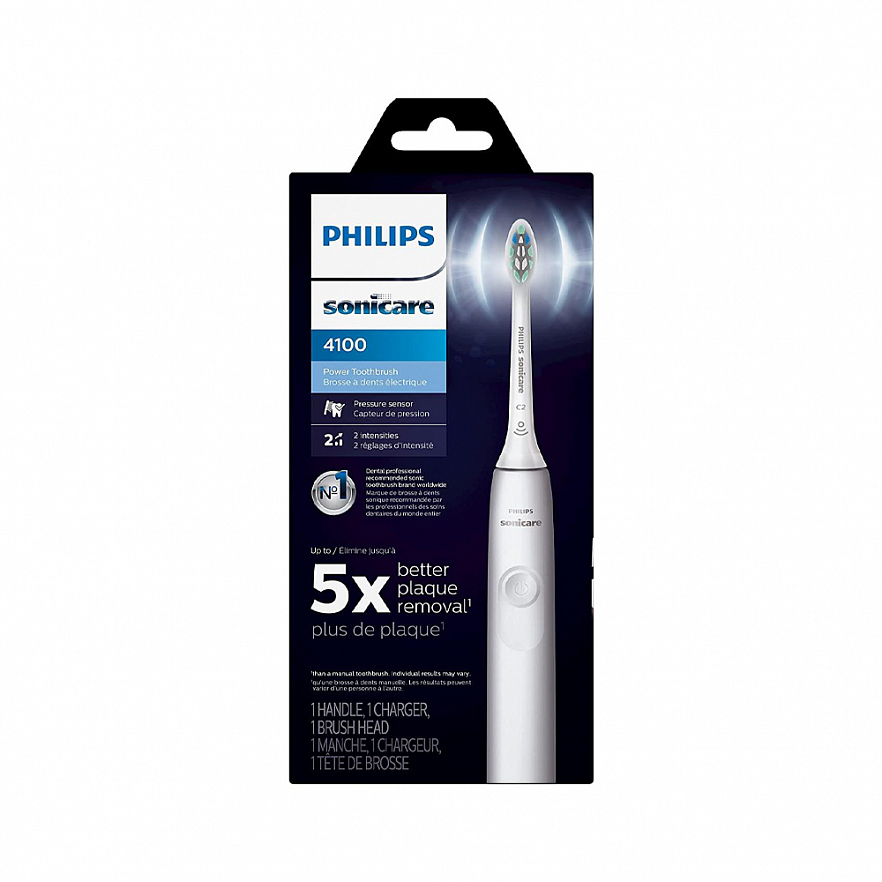 Электрическая зубная щётка Philips Sonicare 4100 Power белая (HX3681/23) 