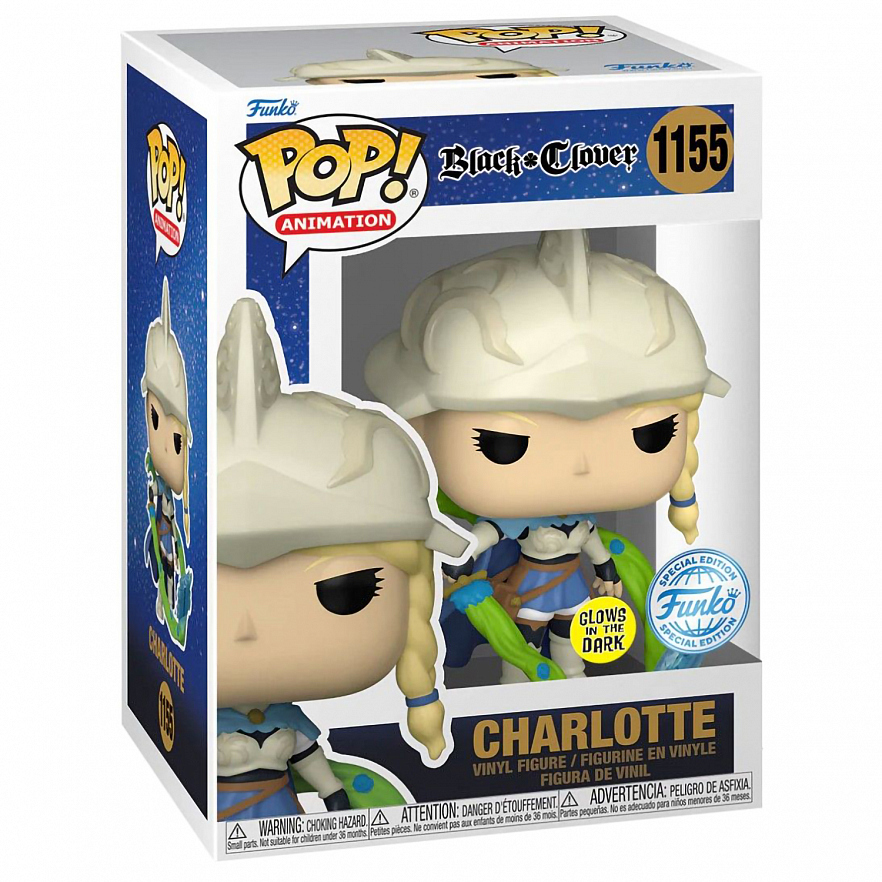 Коллекционная фигурка Funko POP! Animation Black Clover Charlotte w/Chase (GW) (Exc) (1155) 63143