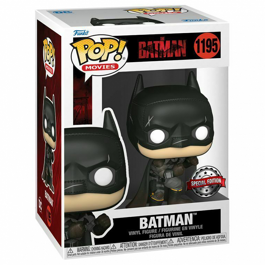 Коллекционная фигурка Funko POP! Movies The Batman Batman Battle Damaged (Exc) (1195) 60462
