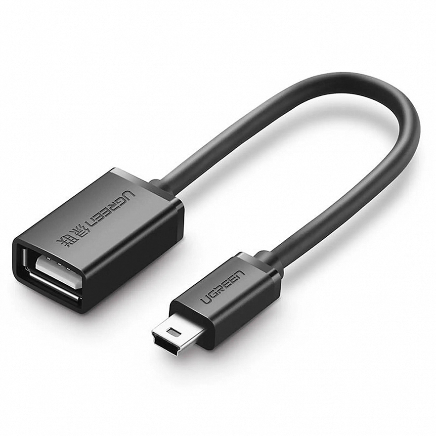 Кабель Ugreen US249 mini-USB to USB 2.0 (10 сантиметров) чёрный (10383) 