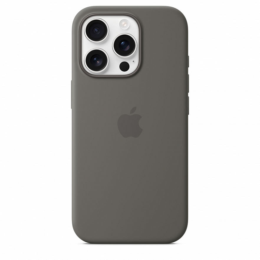 Чехол Apple MagSafe Silicone Case для iPhone 16 Pro Каменно-серый (Stone Gray)