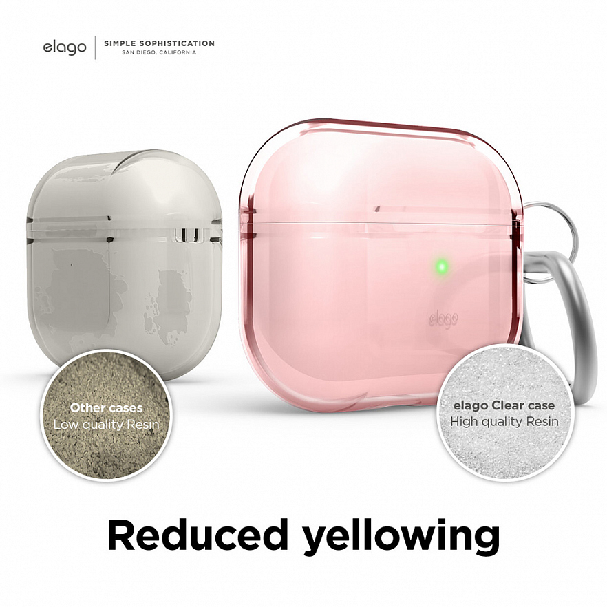 Чехол Elago Clear Case для AirPods 3 розовый (Lovely Pink)
