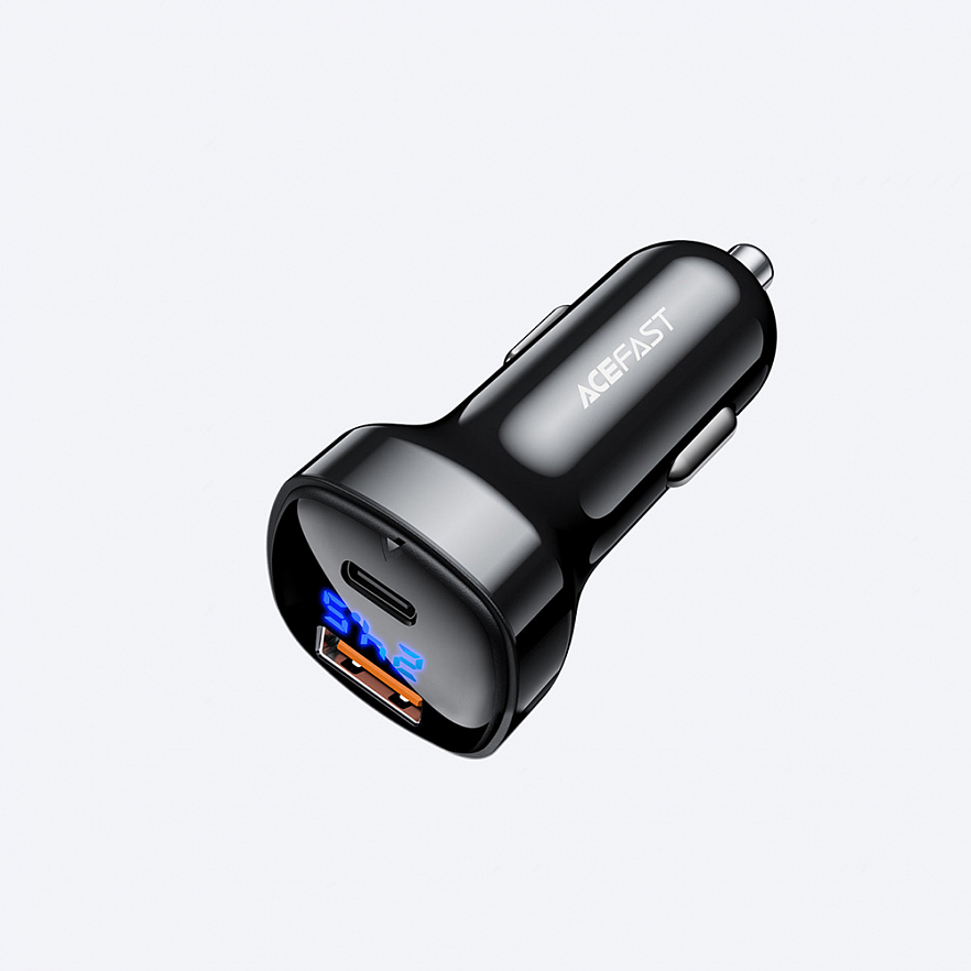 Автомобильное зарядное устройство Acefast B4 66W USB-C + USB-A Car Charger (AF-B4-BK)