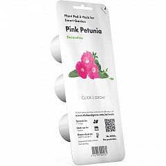 Набор картриджей для умного сада Click and Grow Refill 3-Pack Розовая Петуния (Pink Petunia)