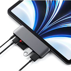 Хаб Satechi USB-C Mobile PRO Hub SD серый космос