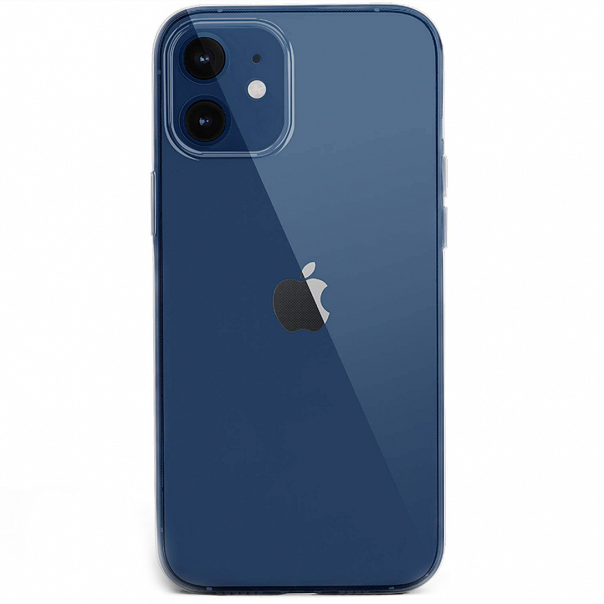 Чехол YablukСase Clear для iPhone 12 Mini прозрачный