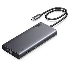 Адаптер UGREEN CM639 (35588) Revodok 8 в 1 - 4K@60Hz 