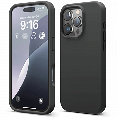 Чехол Elago Premium Silicone для iPhone 16 Pro Max чёрный (Black)