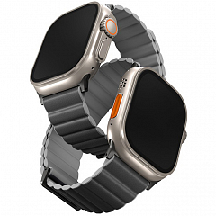 Ремешок Uniq Revix Premium Edition для Apple Watch 42/44/45/49 мм серый (45MM-REVPCHRAGRY)
