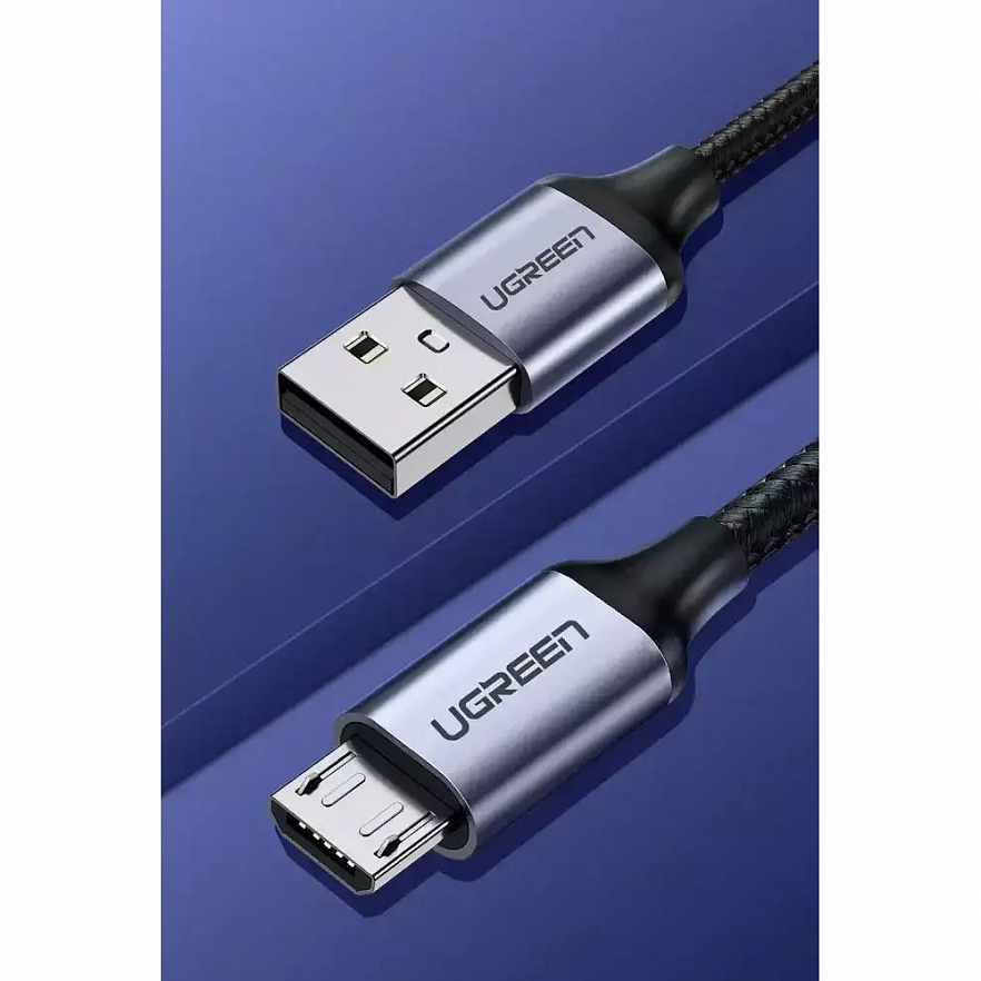 Кабель Ugreen US290 (60145) USB — micro-USB Cable (0,5 метра) чёрный