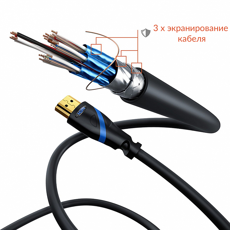 Кабель CSL Primewire HDMI Cable 2.0b 4K Ultra HD 2 метра (302387)