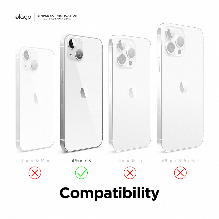 Чехол Elago Soft Silicone Case для iPhone 13 белый (White)