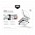 Чехол Uniq Venture Case для Macbook Air 13 (2022 M2) прозрачный с чёрной рамкой (Frost/Grey)