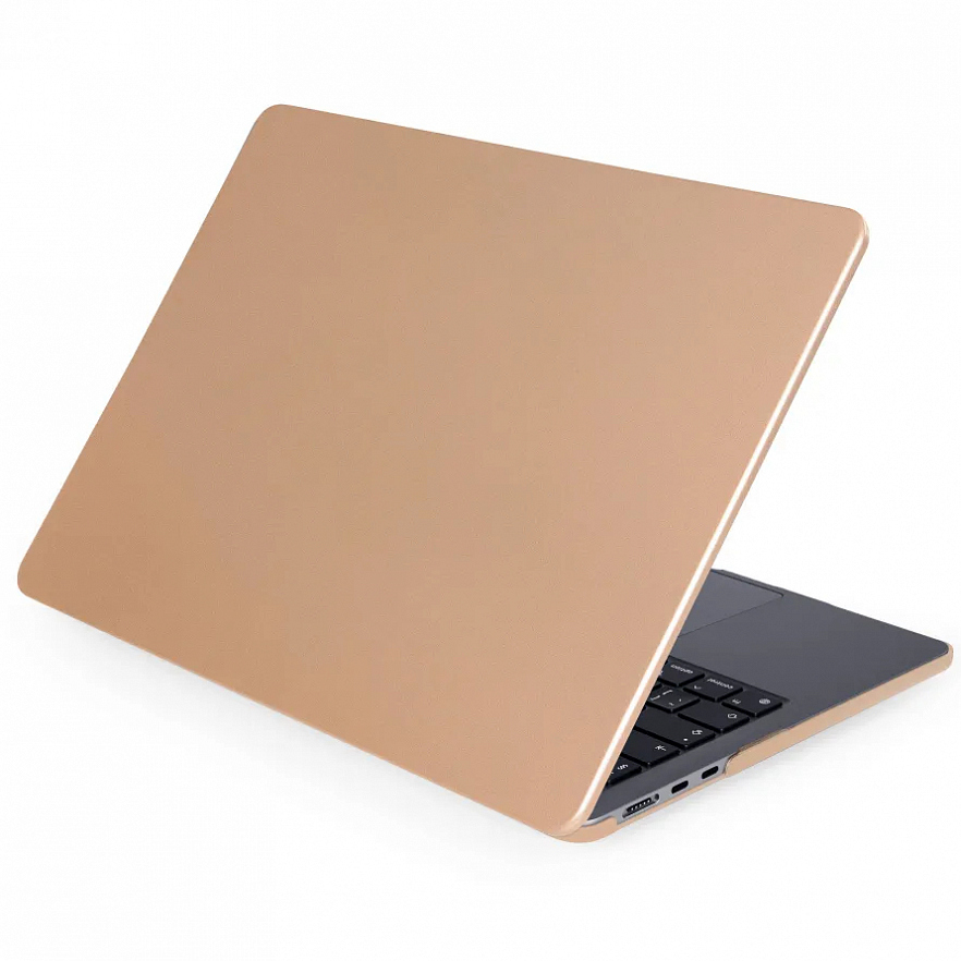 Чехол-накладка Crystal Case для Macbook Air 13 (M2/M3) 2022/2024 матовый золотистый